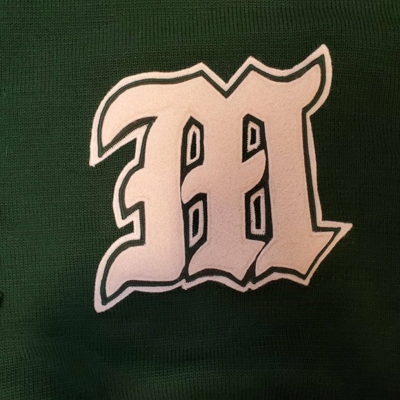 Stuart & Strauss USA Made Green Wool Sweater "M" NEW W TAG - Picture 2 of 9